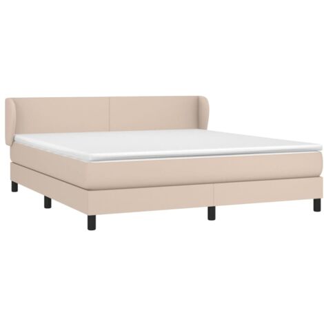 Sommier à lattes de lit avec matelas Cappuccino 180x200 cm vidaXL (1/5)