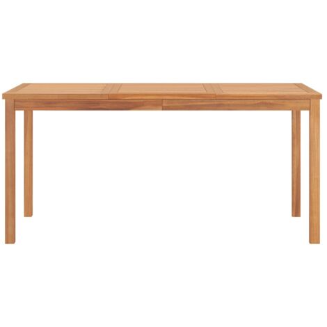Table à dîner de jardin 160x80x77 cm Bois de teck solide vidaXL
