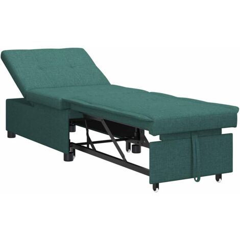 Canapé-lit escamotable 50cm Vert foncé Contreplaqué vidaXL (1/5)