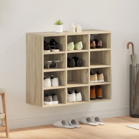 Cabinet à chaussures Chêne Sonoma 77,5 x 30 x 67 cm vidaXL