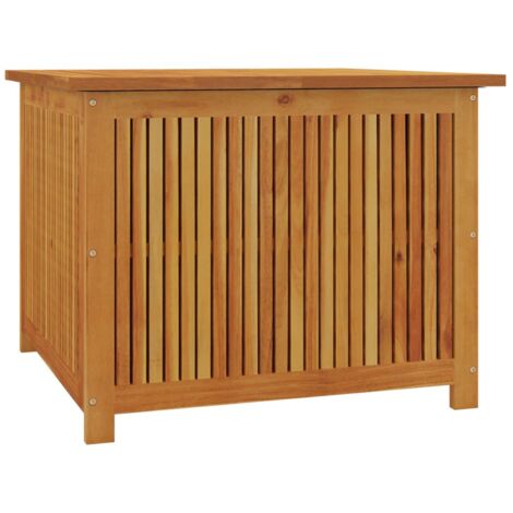 Boîte de rangement de jardin 75x75x58 cm bois massif d'acacia vidaXL