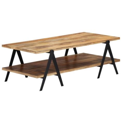 Table basse 115x60x40 cm Bois de manguier massif vidaXL (1/5)