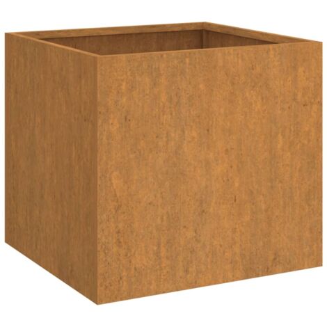 Vidaxl – Jardinière acier corten 49x47x46 cm – Résistante aux intempéries – Couleur marron – Pour décoration jardin, balcon, patio (1/5)