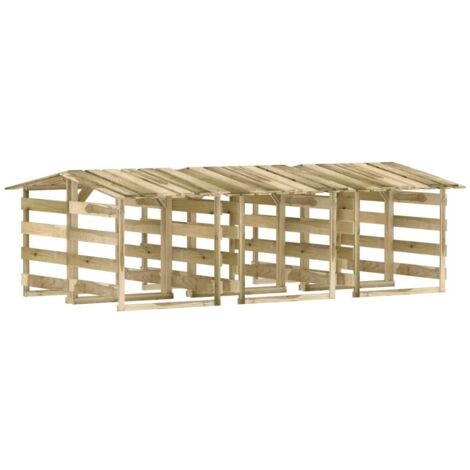 Pergolas avec toits 6 pcs 100x90x100 cm Bois de pin imprégné vidaXL