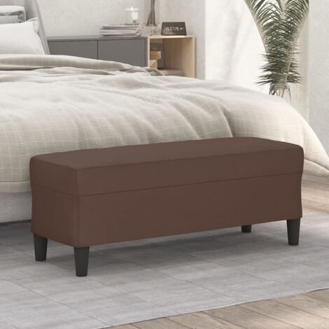 vidaXL Bench Brown 100x35x41 cm Faux Leather