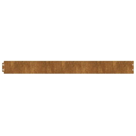 Bordure de Pelouse 50 pcs 10 x 103 cm Acier patiné Rouillé vidaXL