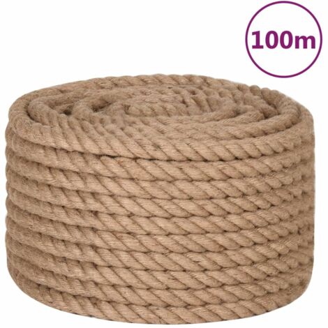Corde 100 % jute 20 mm 100 m vidaXL