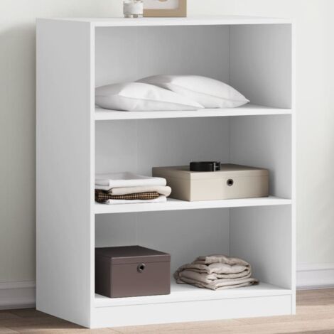 Vidaxl – Garde-robe blanche 77x48x102 cm – Bois d'ingénierie – Design compact pour petits espaces – Capacité de charge 20 kg par étagère