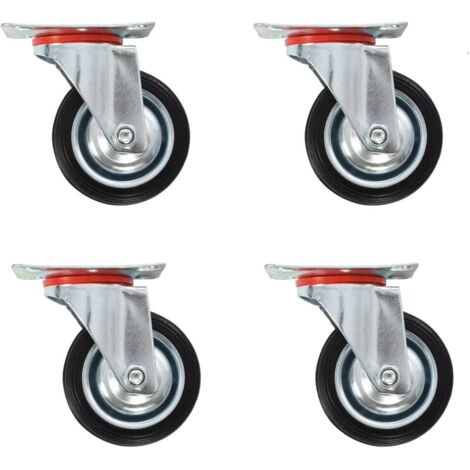 Roulettes pivotantes 4 pcs 75 mm vidaXL