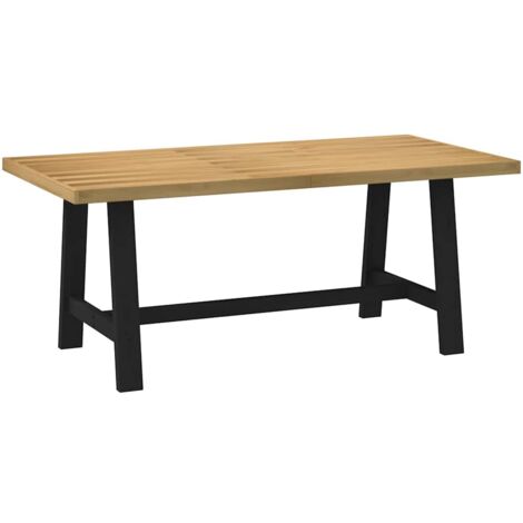 Table à manger NOAIN pieds en forme de A 180x90x75cm massif pin vidaXL