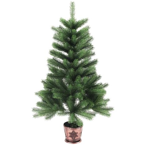 vidaXL Arbre de Noël artificiel aiguilles réalistes 65 cm vert (1/5)