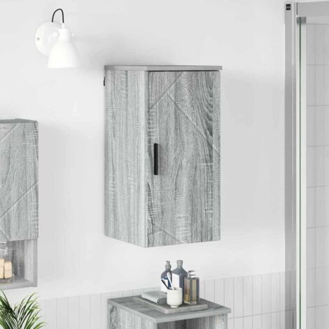 Cabinet de salle de bain Gris Sonoma 30 x 31,5 x 61 cm vidaXL