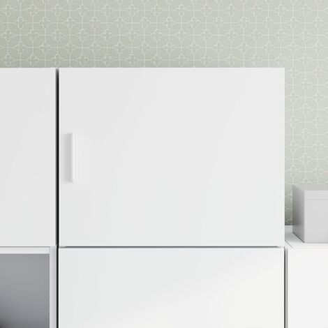 Vidaxl – Armoire murale blanche 50x42,5x40 cm – Bois d'ingénierie – Résistante à l'humidité – Grand espace de rangement pour salon ou chambre