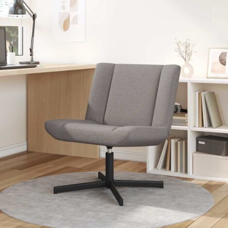 Chaise pivotante Taupe 63 x 75 x 76 cm tissu vidaXL (1/5)