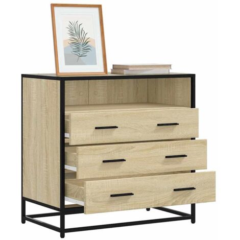 Commode chêne sonoma 70x41x70 cm bois d'ingénierie vidaXL (1/5)
