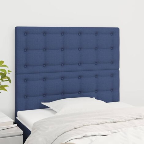 Tête de lit Bleu 80x5x118/128 cm Tissu vidaXL