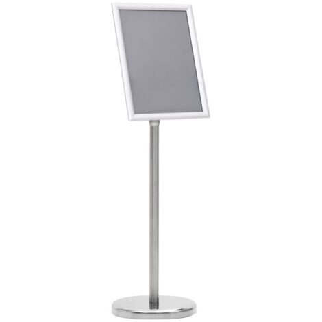 Support d'affiche A4 sur pied Argenté Alliage d'aluminium vidaXL