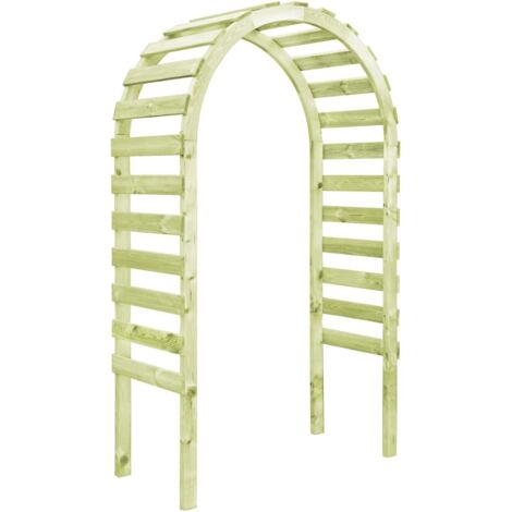 Vidaxl – Pergola de jardin en pin imprégné 130x60x230 cm – Conception de voûte – Résistante aux intempéries – Assemblage facile (1/5)