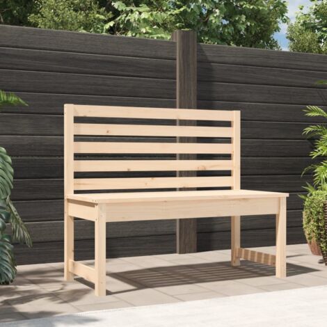 Banc de jardin 109 cm bois massif de pin vidaXL