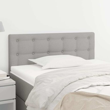 Vidaxl – Tête de lit scandinave gris clair 90x5x78/88 cm – Tissu polyester durable – Hauteur réglable – Pieds en bois robuste