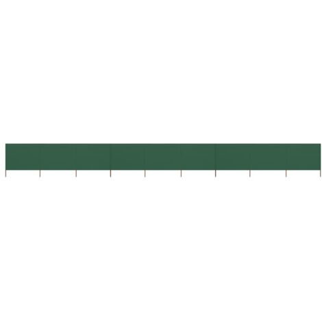 vidaXL 9-panel Wind Screen Fabric 1200x80 cm Green