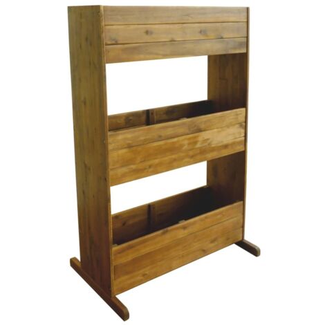 Vidaxl – Lit surélevé de jardin 3 niveaux en bois d'acacia massif – Dimensions 70 x 41 x 115 cm – Assemblage facile – Résistant aux intempéries (1/5)