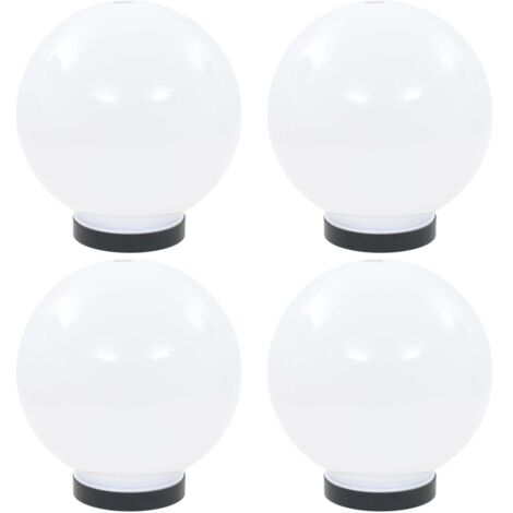 vidaXL LED Bowl Lamps 4 pcs Spherical 20 cm PMMA (2x50654)