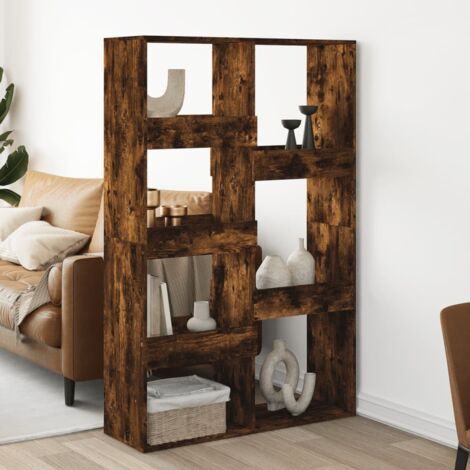 Cloison de séparation chêne fumé 100x33x155,5cm bois ingénierie vidaXL