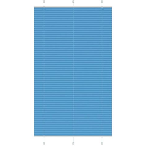 Store plissé bleu 120x200 cm largeur du tissu 119,4cm polyester vidaXL