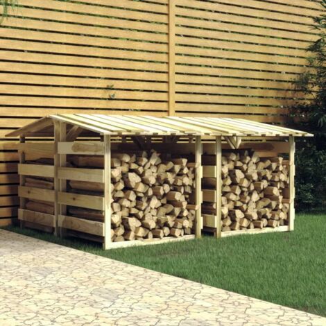 vidaXL Pergolas avec toits 4 pcs 100x90x100 cm Bois de pin imprégné