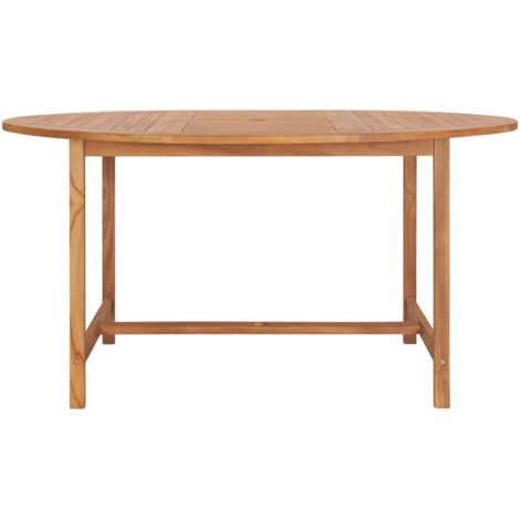 Table de jardin 150x76 cm Bois de teck solide vidaXL