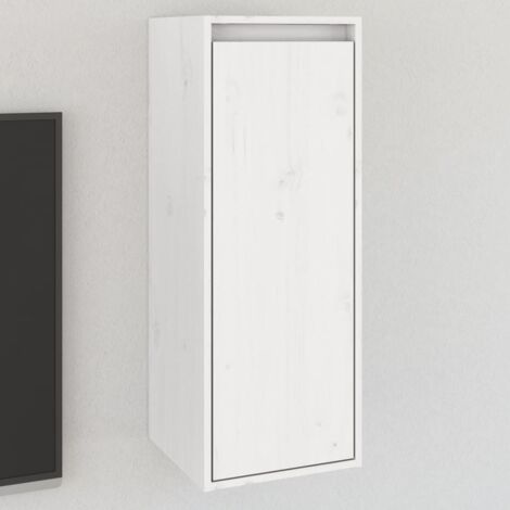 Armoire murale Blanc 30x30x80 cm Bois de pin massif vidaXL