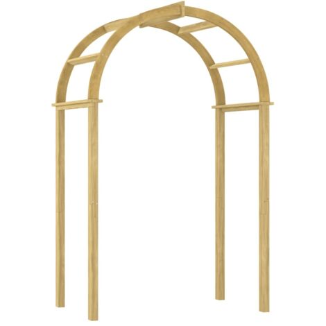 Vidaxl – Arche de jardin en bois de pin massif imprégné – Dimensions 141x97x243 cm – Résistante aux intempéries – Assemblage requis (1/6)