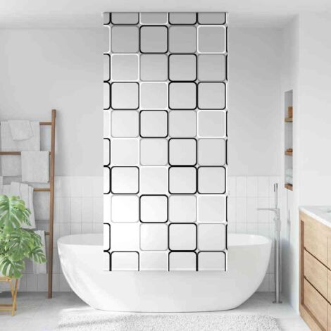 Store enrouleur de douche 100x240 cm largeur du tissu 96 cm vidaXL