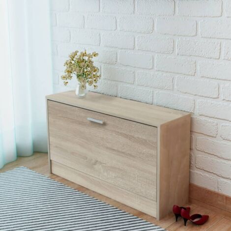 Vidaxl – Bureau avec tiroir et placard en chêne – Dimensions 100x40x73 cm – Meuble de rangement élégant pour intérieur – Montage facile (1/6)