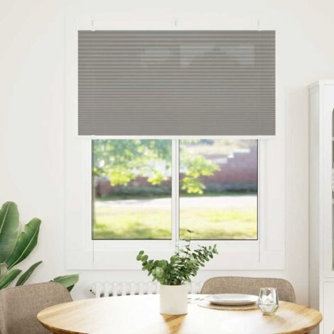 vidaXL Pleated Blind Anthracite 105x100 cm Fabric Width 104,4 cm Polyester