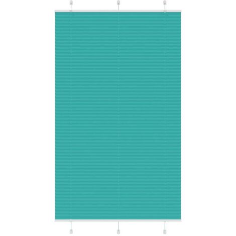 Store plissé vert pétrole 115x200cm largeur du tissu 114,4cm vidaXL