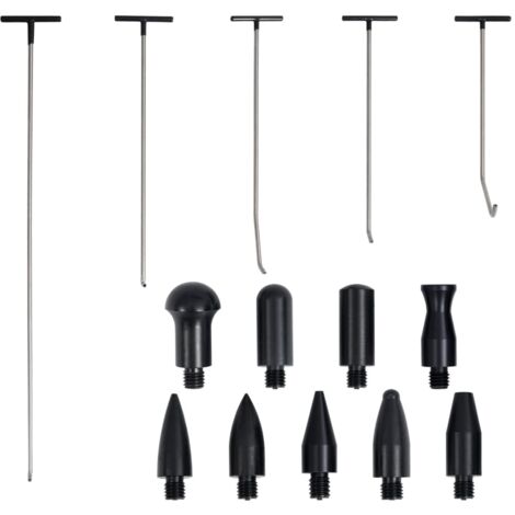 Vidaxl – Kit de débosselage sans peinture 5 pcs – Acier inoxydable – Crochets de différentes dimensions pour réparation carrosserie – Outil du mécanicien (1/5)