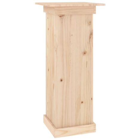 Vidaxl – Support à fleurs en bois de pin massif 40x40x90 cm – Étagère à plantes robuste pour balcons et jardins – Design élégant et stable (1/6)