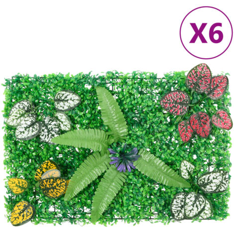 Clôture à plantes artificielles 6 pcs vert 40x60 cm vidaXL (1/5)