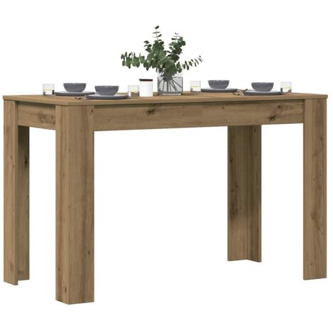 Vidaxl – Table de salle à manger chêne artisanal 120x60x76 cm – Bois d'ingénierie – Assemblage requis – Pour espaces modernes