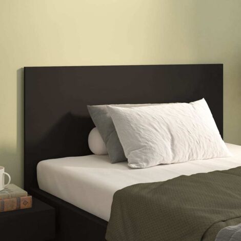 Vidaxl – Tête de lit noire 120x1,5x80 cm – Bois d'ingénierie résistant à l'humidité – Design classique pour chambre à coucher