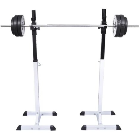 Support barres haltères longs musculation vidaXL836803