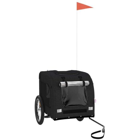 Vidaxl – Remorque de vélo pour animaux de compagnie – Charge maximale 45 kg – Dimensions 125 x 64 x 66 cm – Tissu Oxford et cadre en fer