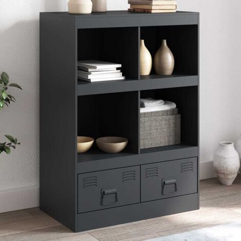 Buffet haut anthracite 67x39x95 cm acier vidaXL835531 (1/5)