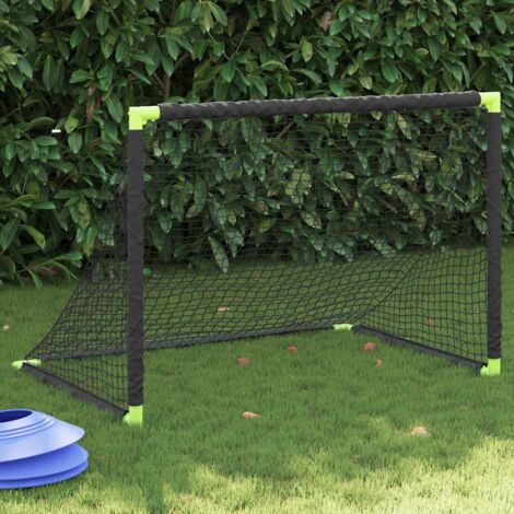 Vidaxl – But de football pliable noir 90x64x64 cm – Matériau plastique et polyester – Design compact pour intérieur et extérieur - vidaXL117970 (1/5)