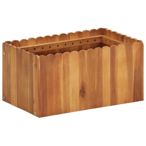 Lit surélevé de jardin 50x30x25 cm Bois massif d'acacia vidaXL