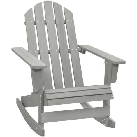 vidaXL Garden Rocking Chair Wood Grey