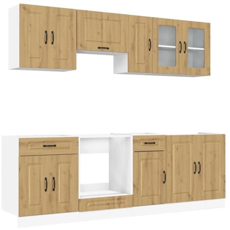 Ensemble d'armoires de cuisine 8 pcs Kalmar bois d'ingénierie vidaXL