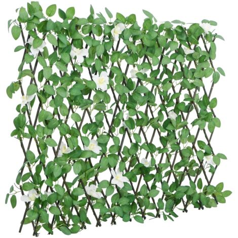 vidaXL Artificial Ivy Trellis Expandable Green 186x30 cm (1/5)